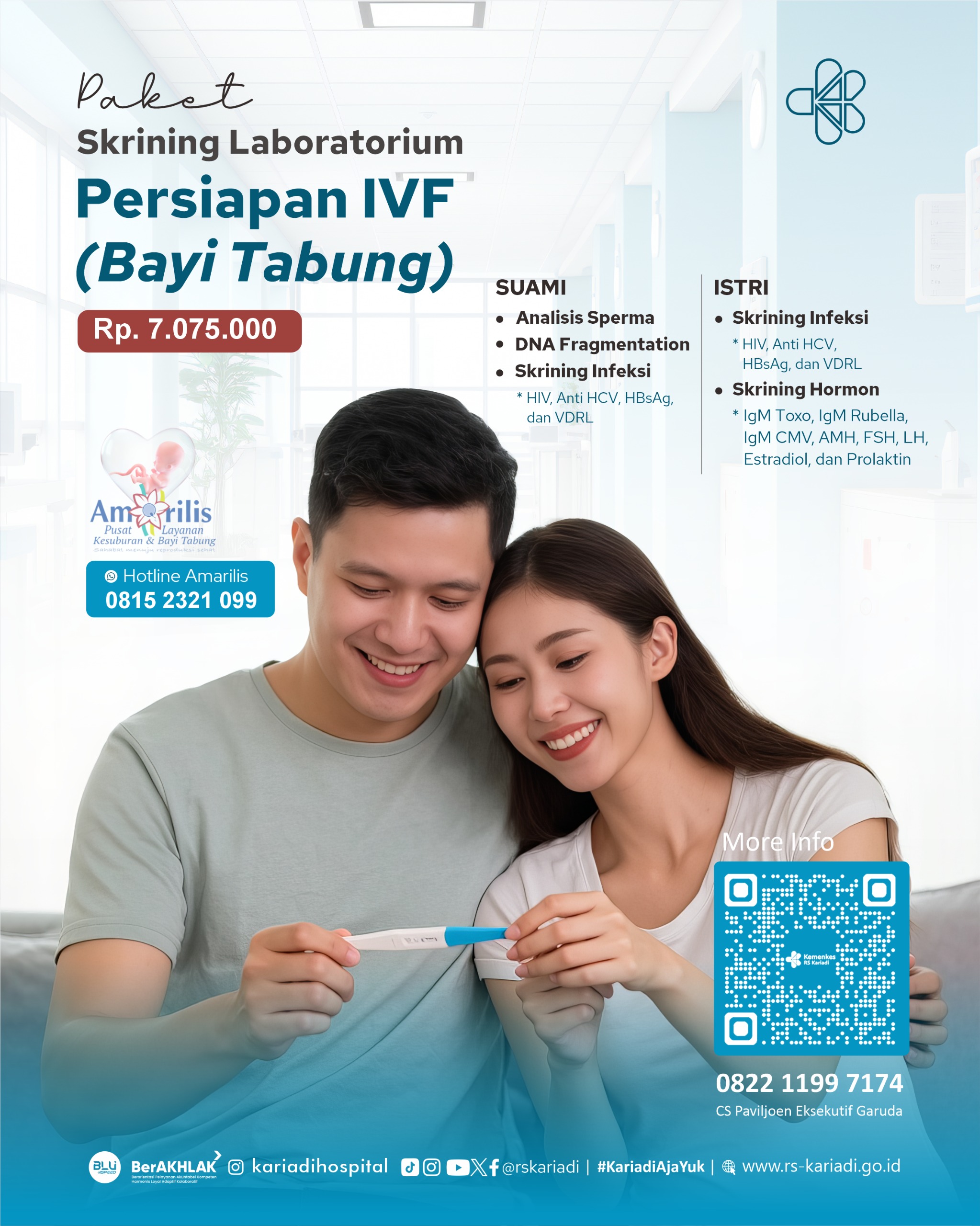 Gambar Konten Paket Skrining Laboratorium Persiapan IVF