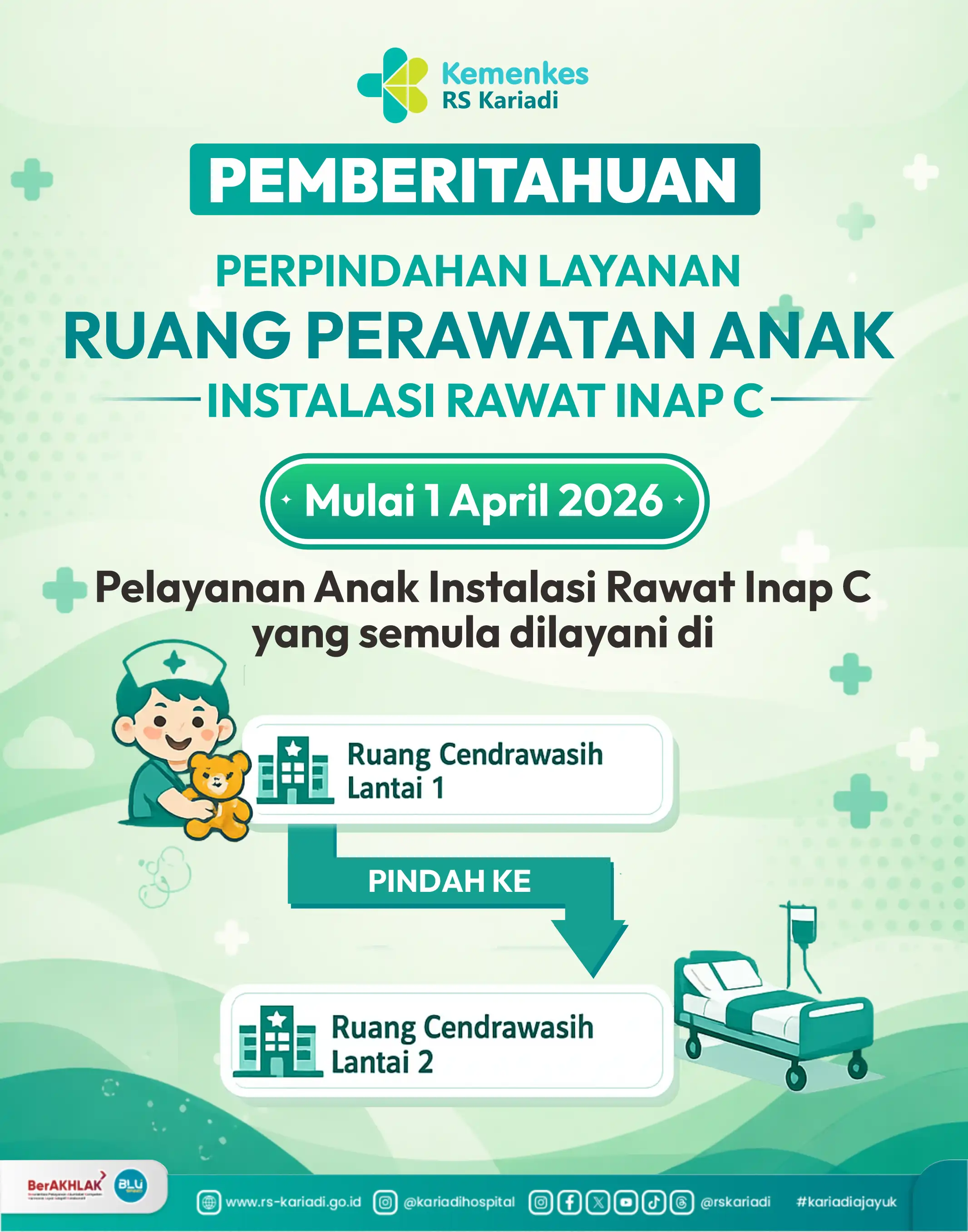 Gambar Konten Perpindahan layanan Ruang Perawatan Anak Instalasi Rawat Inap C