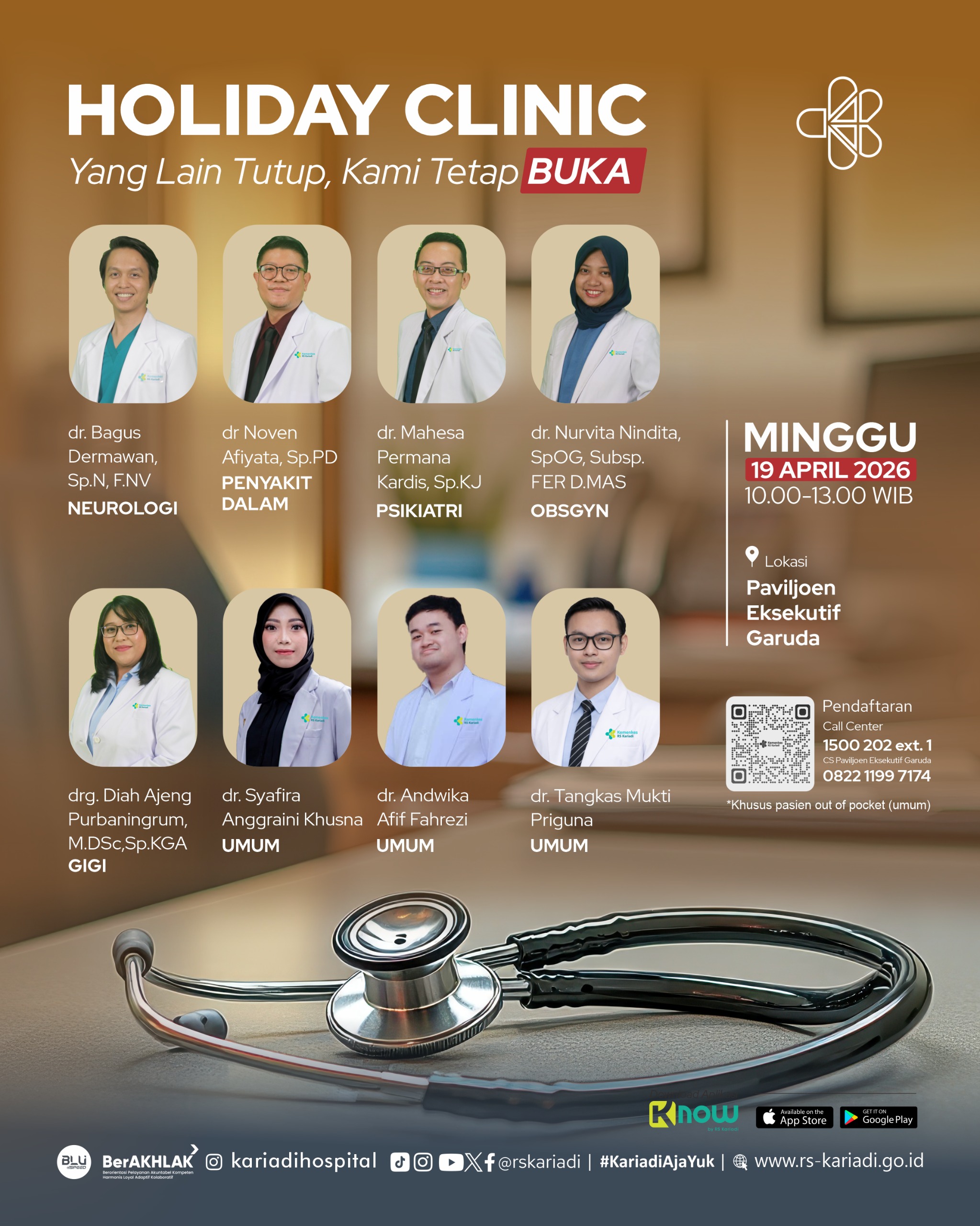 Gambar Konten Holiday Clinic 19 April 2026