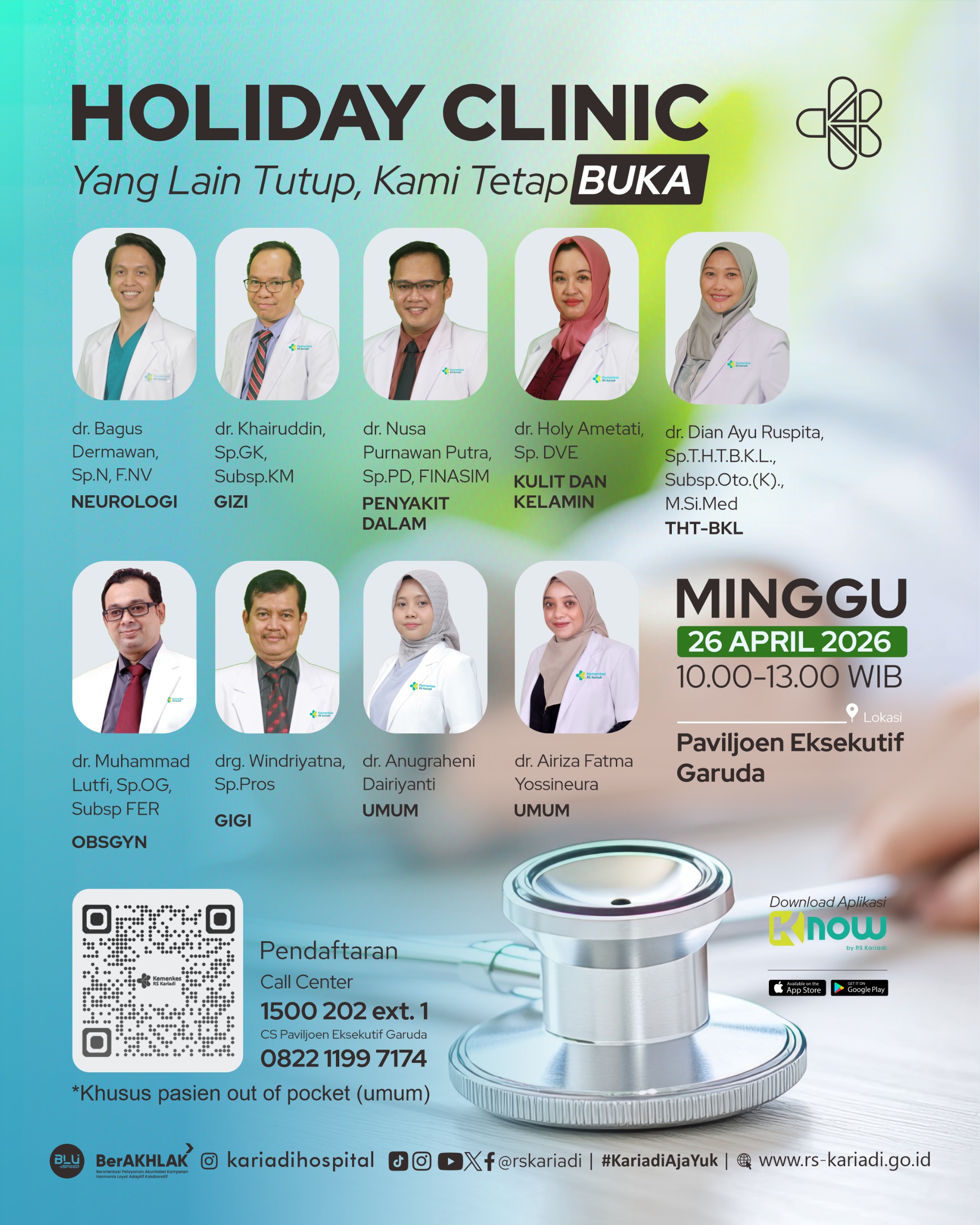 Gambar Konten Holiday Clinic 26 April 2026