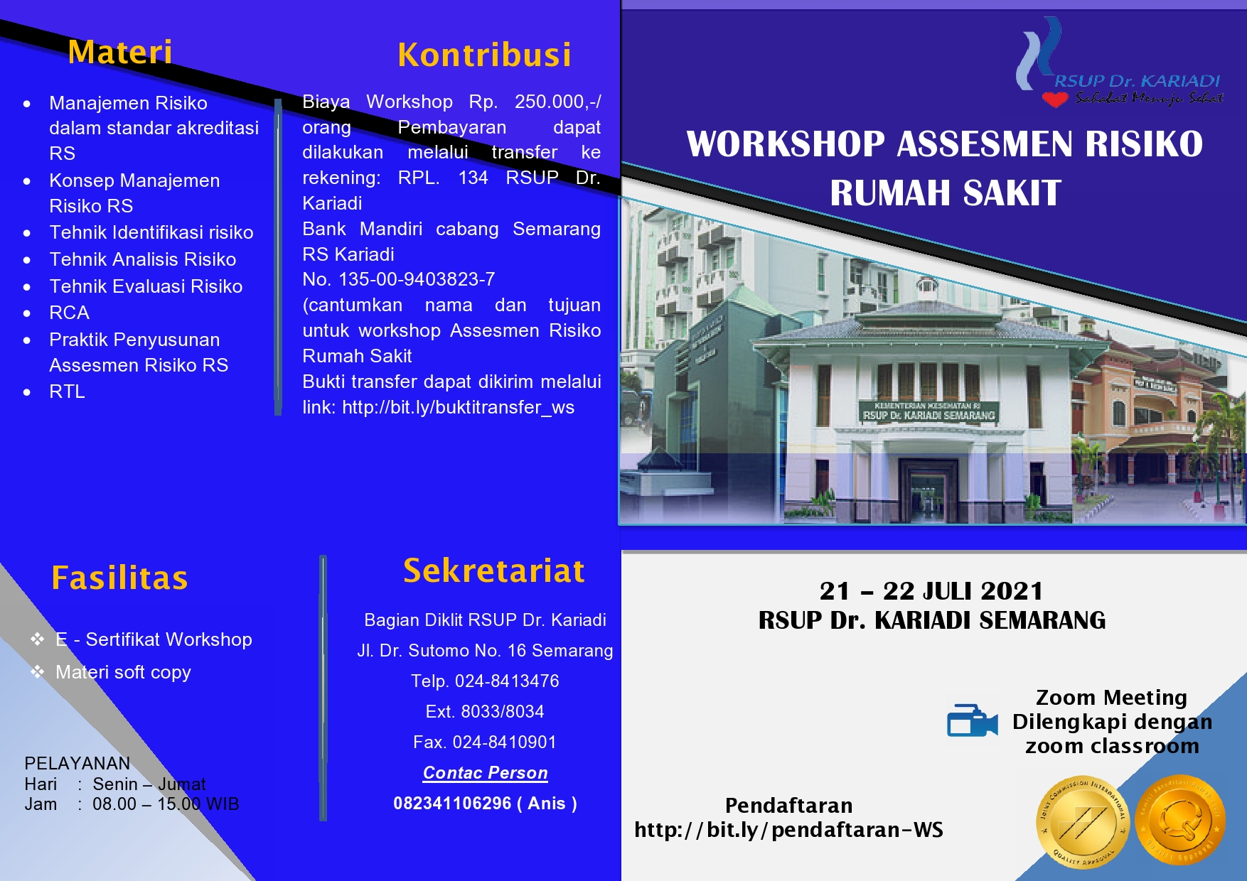 Workshop Assesmen Risiko Rumah Sakit